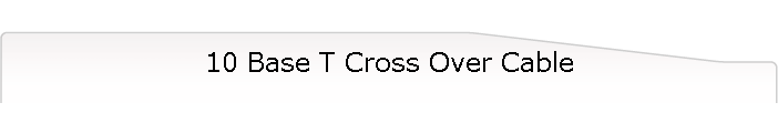 10 Base T Cross Over Cable