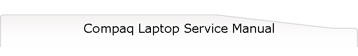 Compaq Laptop Service Manual