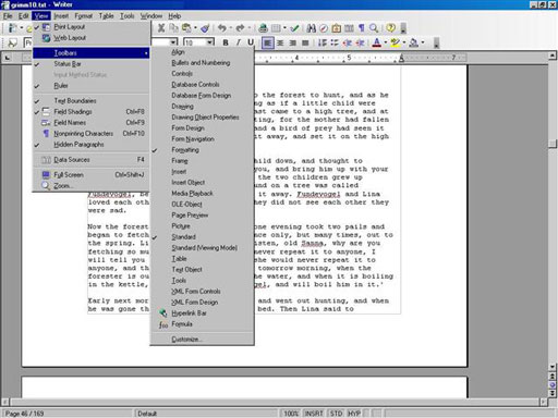 OpenOffice Writer