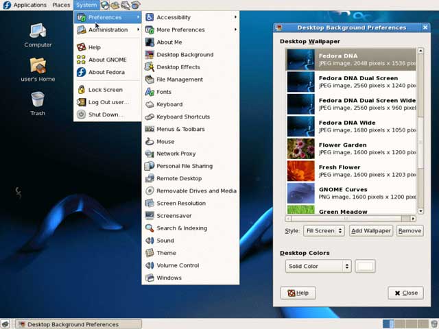 Gentoo Linux DVD Screenshot