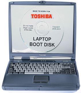 how to make a boot disk for toshiba satellite c855d